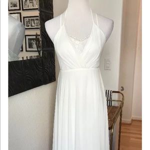 Lulus Long White Dress
